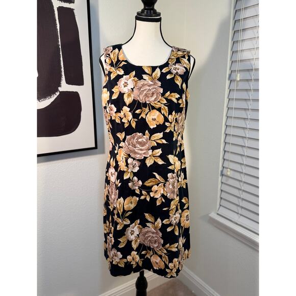 Faded Glory Floral Stretch Sheath Dress – Size 10 - Picture 8 of 8